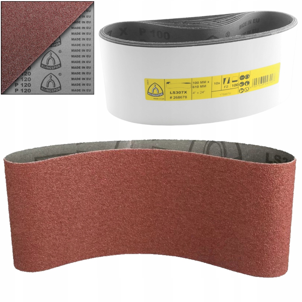 Pas Bezkońcowy 100x610 LS307X Taśma Szlifierska Korund P40