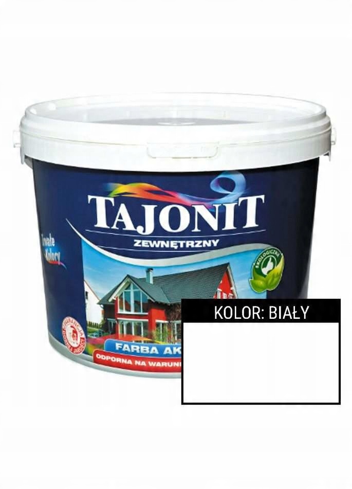 

Tajonit Zewnętrzny akrylowa farba biała 5l