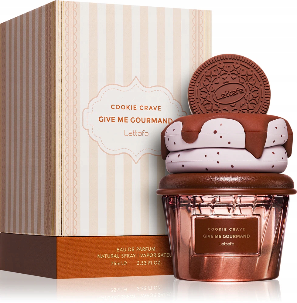 Oryginalne Perfumy Dubajskie Lattafa Give Me Gourmand Cookie Crave 75ml+GR