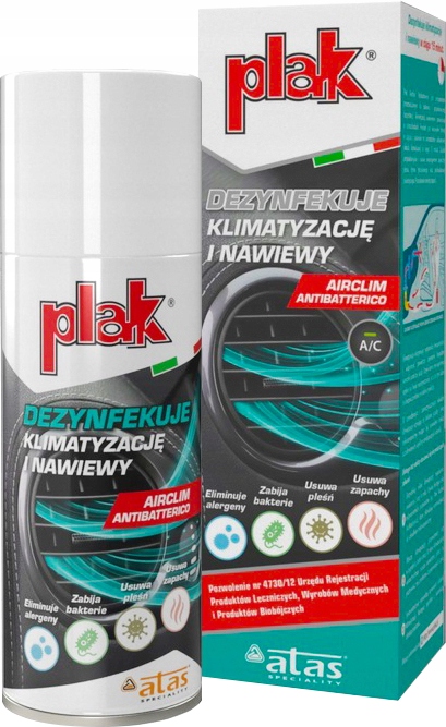 

Plak Airclim Odgrzybiacz Dezynfekcja Klimatyzacji