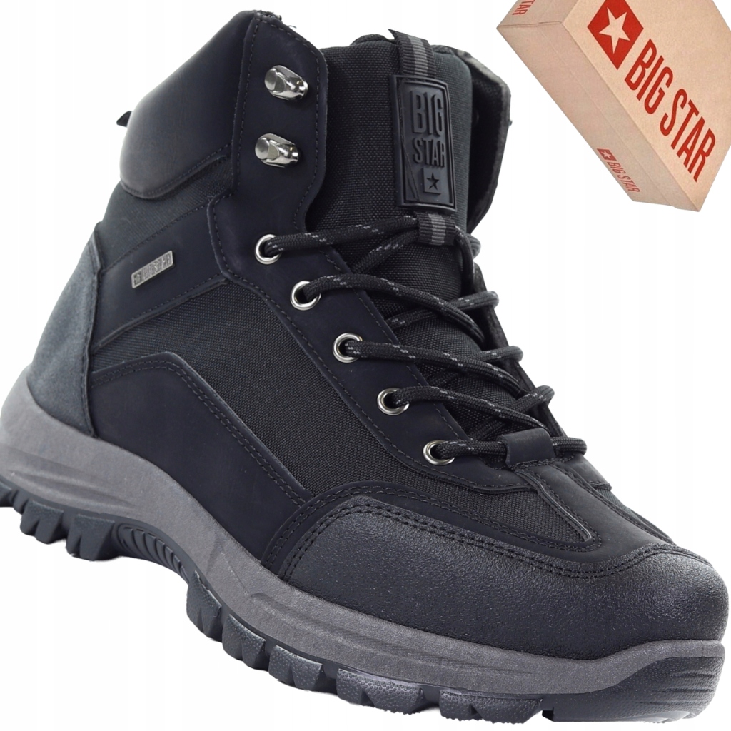 Big Star SS174051 pánské černé trekové outdoorové boty