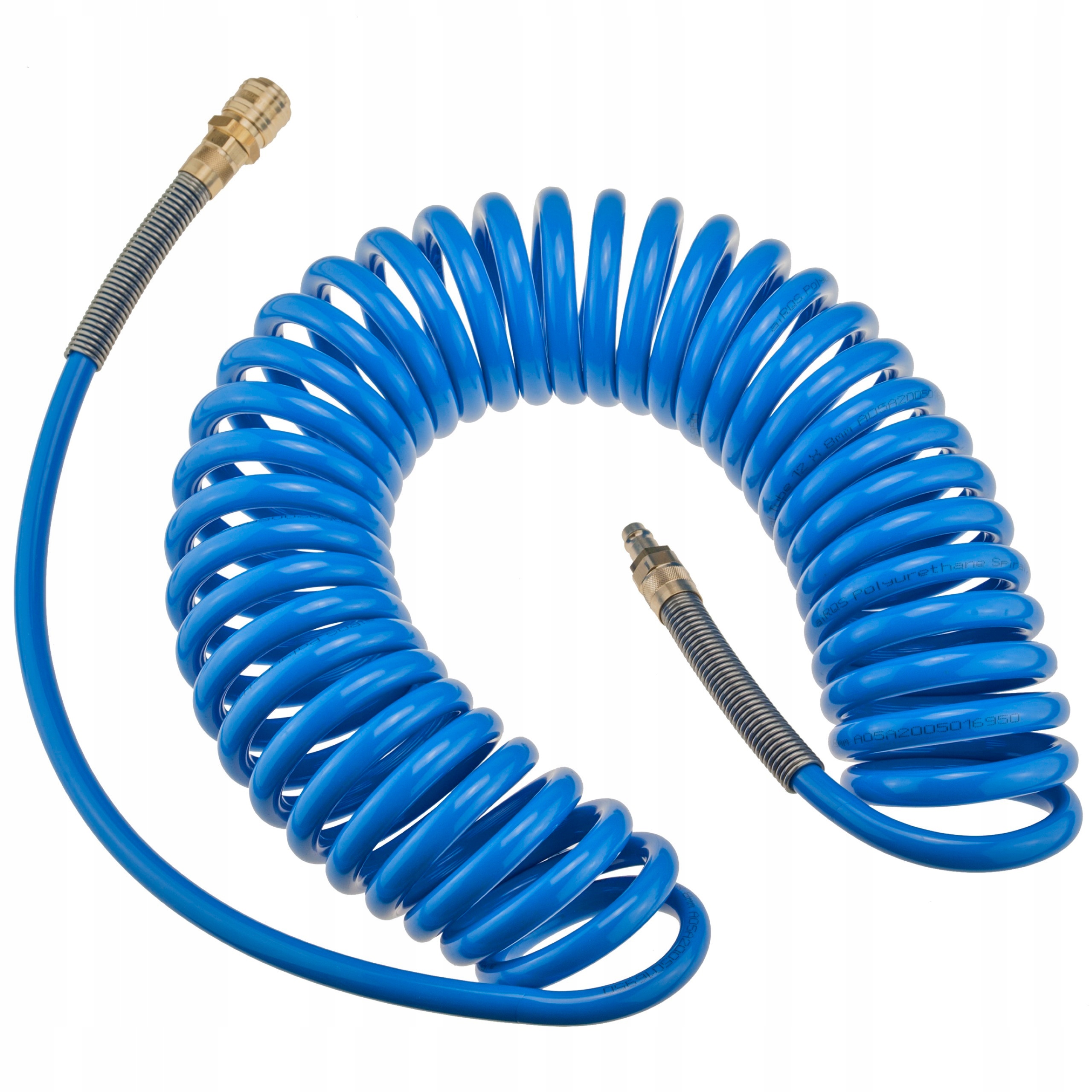 Pneumatická Spirálová Hadice 9 M 8X12 MM 10 Bar, Nerozbitná Pro Kompresor Rqs