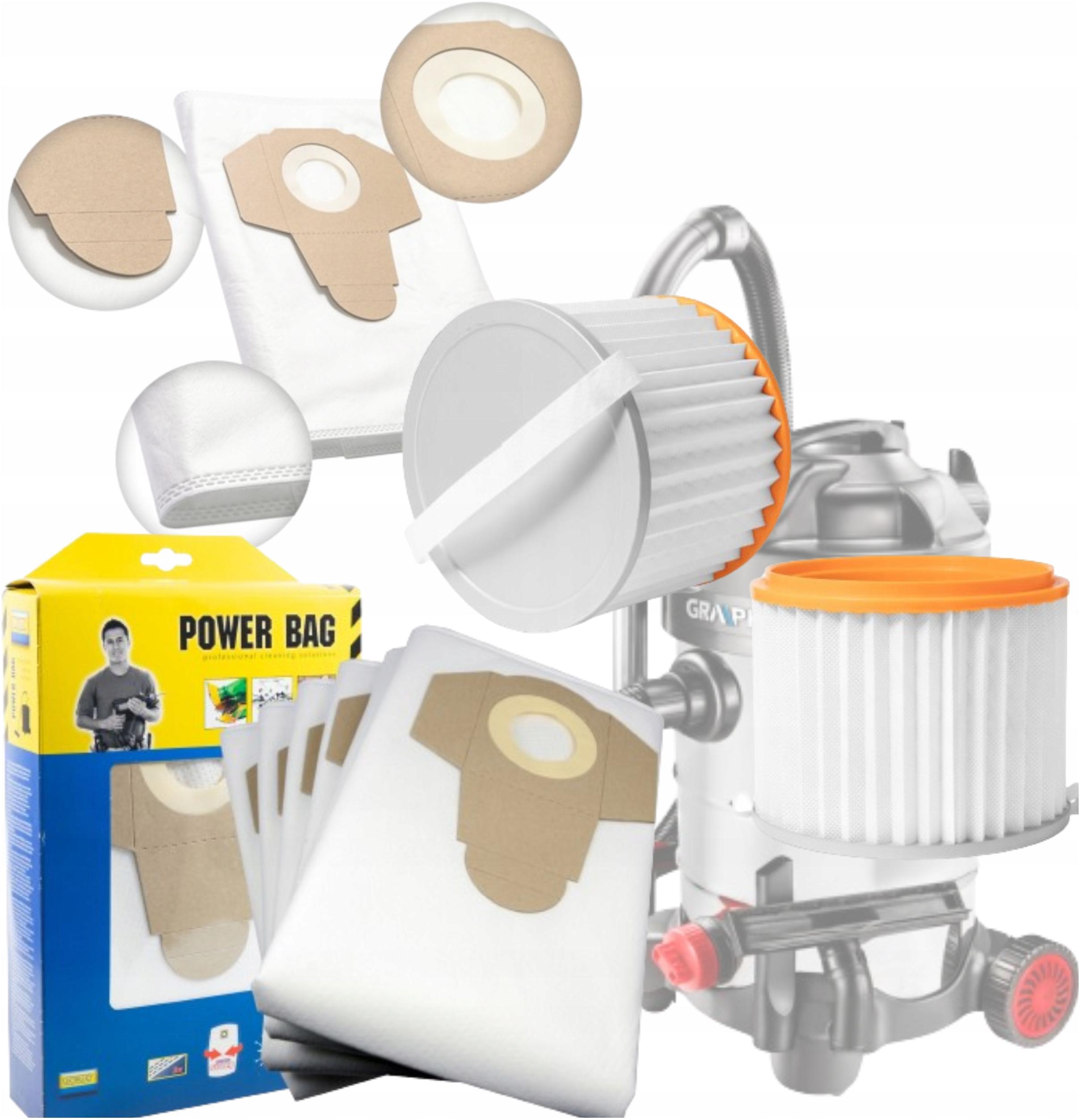 Omyvatelný filtr syntetické sáčky 6x pro vysavač Graphite 59G607