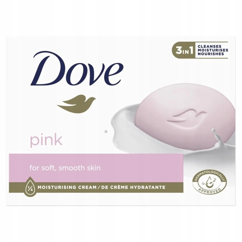 Dove Pink krémové čisticí mycí tuhé mydlo 90g