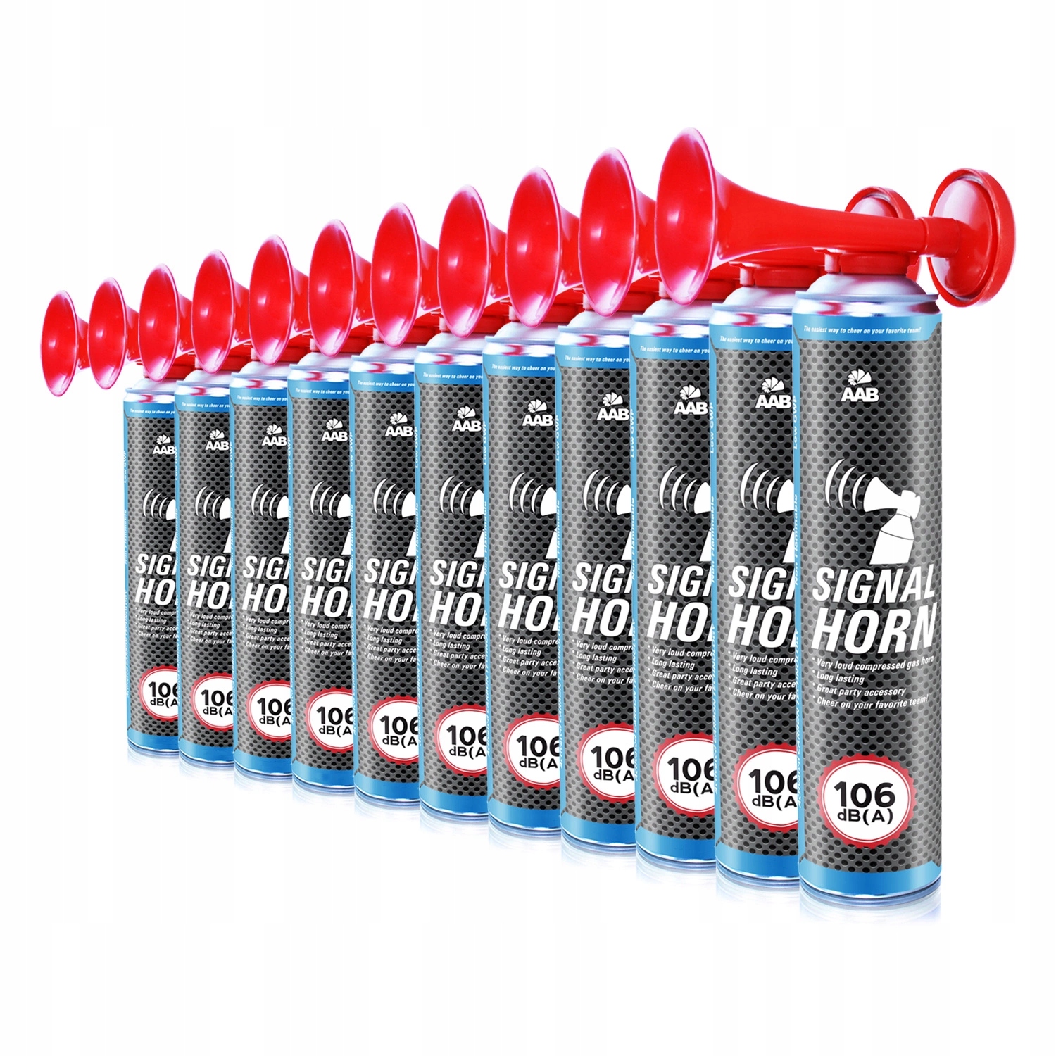 Aabcooling 11x Fanfara 75g Głośna Syrena 106dB Trąbka Doping Na Mecz Event