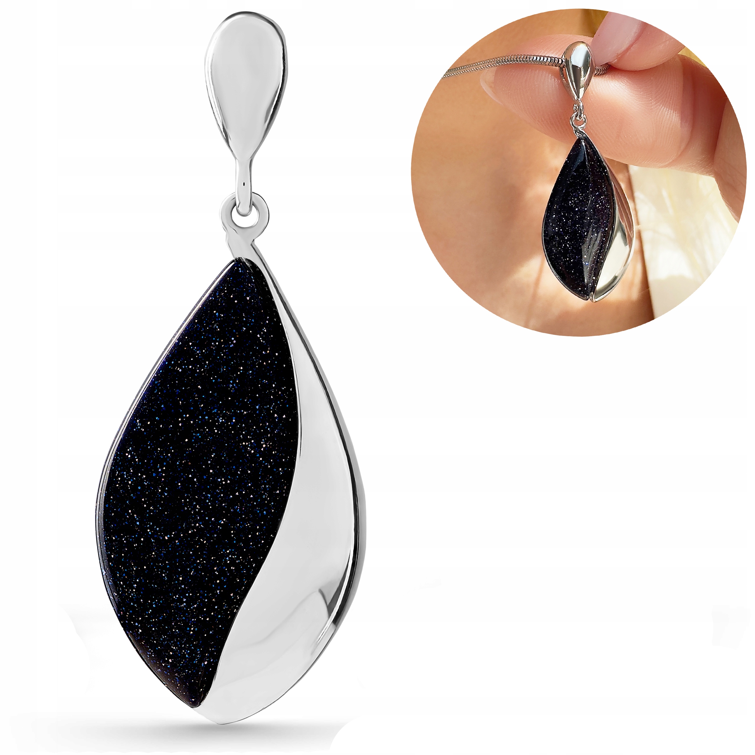 Přívěsek Káhirská noc, šperk s káhirskou nocí, přívěsek stříbro 925