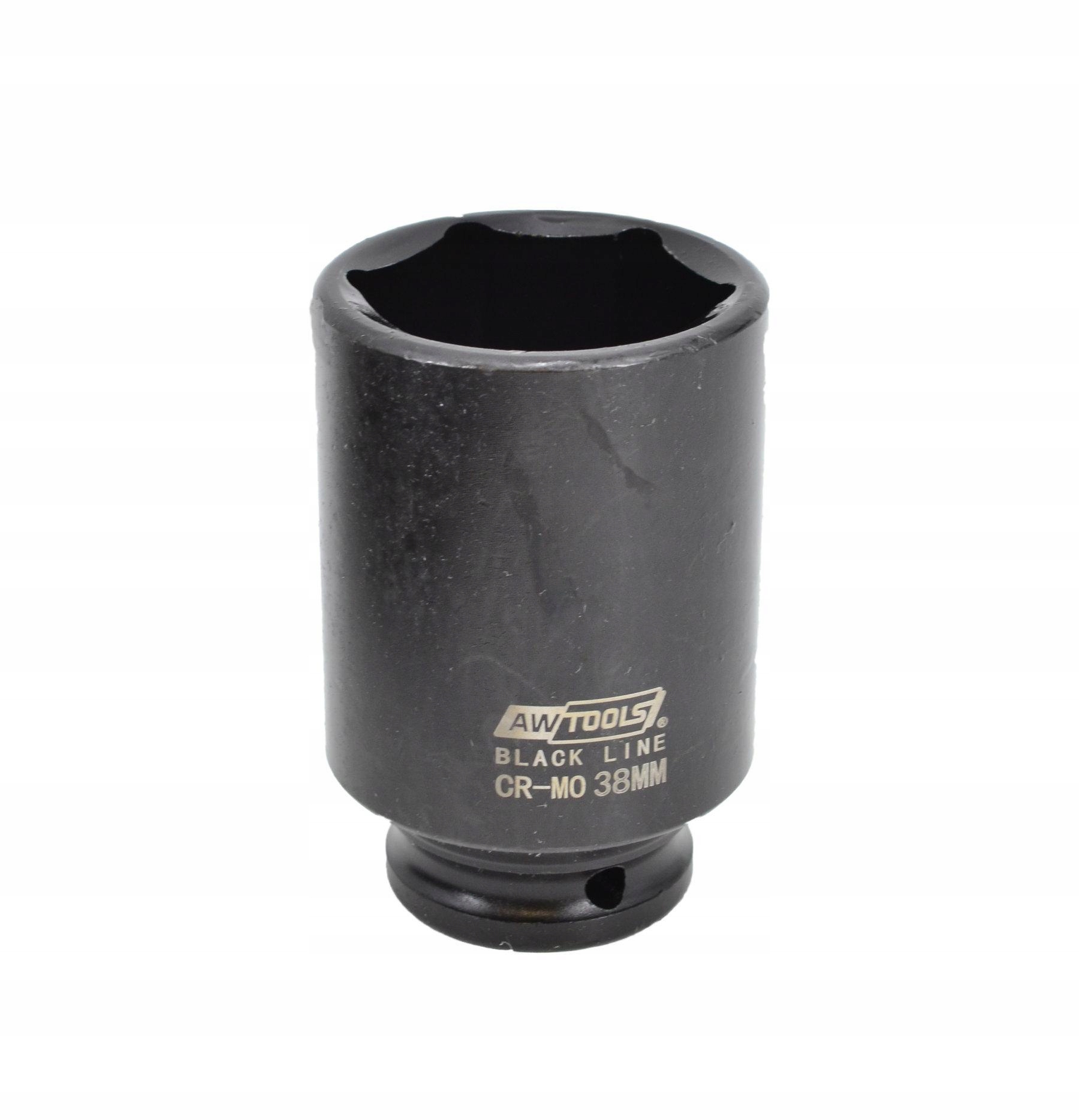 AWTOOLS NASADKI UDAROWE DŁUGIE 1/2 8 szt AW38790BL Typ 6-kątna