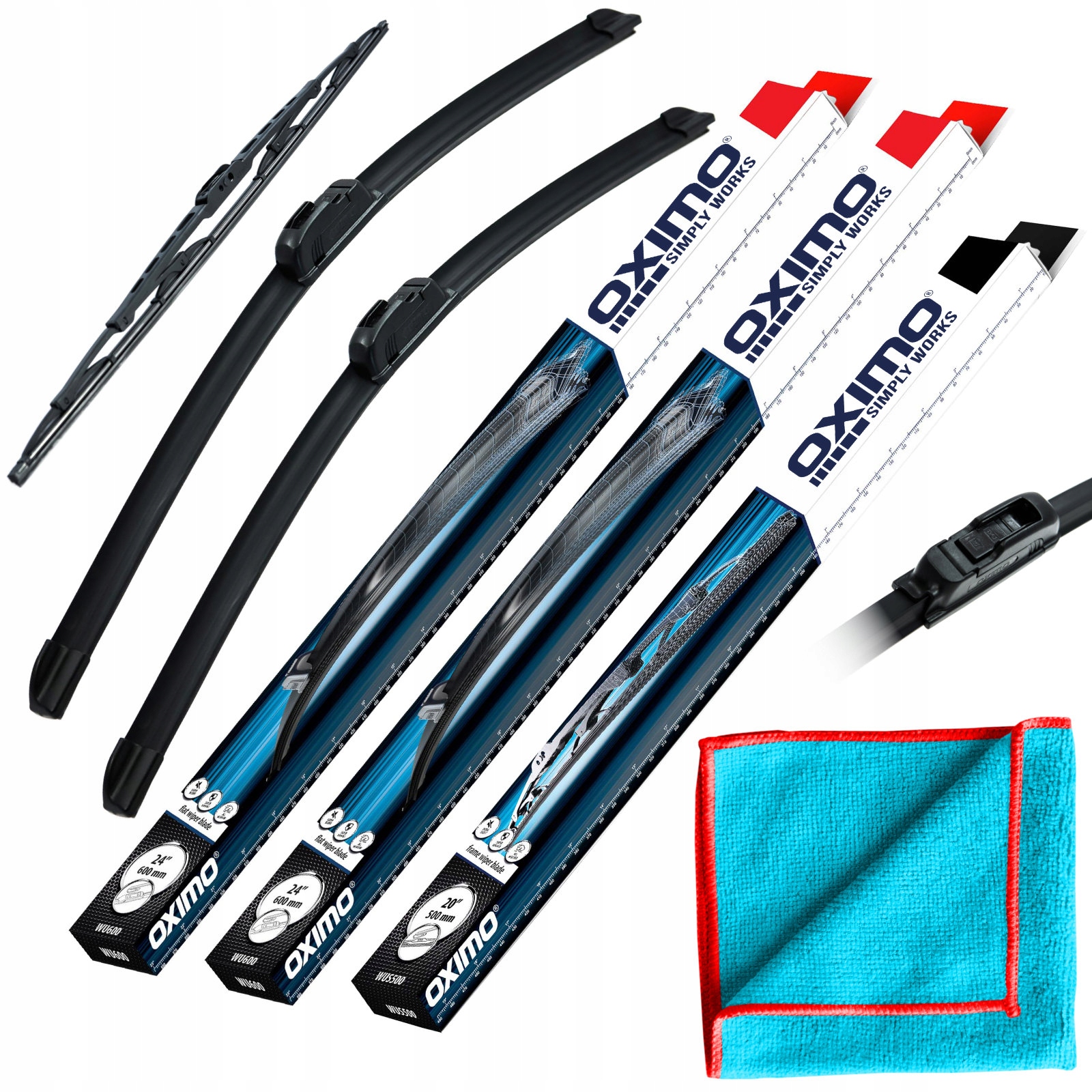 Wycieraczki Zestaw Przód Tył Honda Civic 9 IX Fk od 02.2012 Hatchback