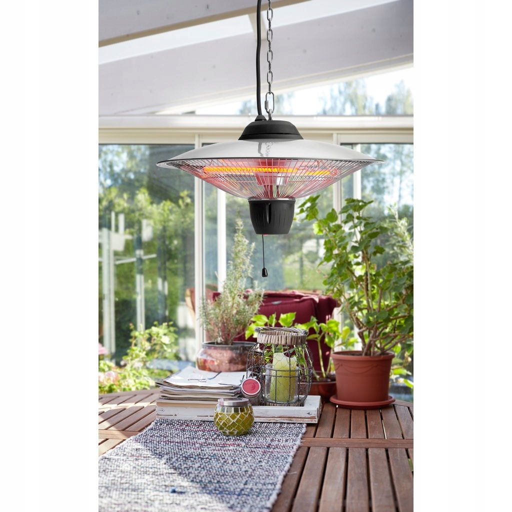 LAMPA GRZEWCZA PROMIENNIK IR PODCZERWIEŃ WISZĄCY TARASOWY Moc 1500 W