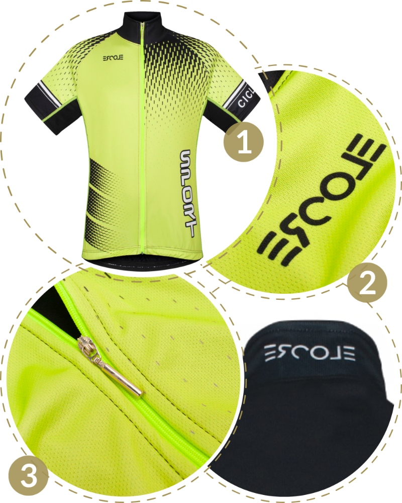 Przewiewna KOSZULKA ROWEROWA bluzka na rower męska damska neonowa ODBLASK M Waga produktu z opakowaniem jednostkowym 0.15 kg