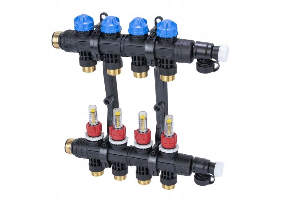 Rozdeľovač Podlahového Vykurovania 4 Obvody Afriso