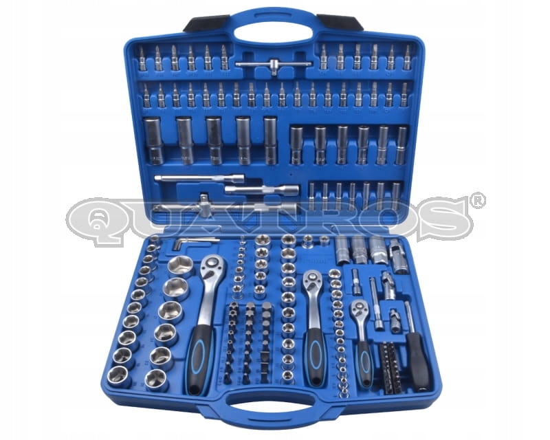Gola sada s náradím 1/4”, 3/8” a 1/2”, 171 dielov Quatros QS50171