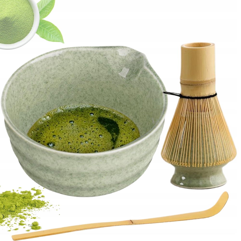 Levně 4KS Moderní Sada Na Čaj Matcha Nástroj Na Matchu Miska Lžíce