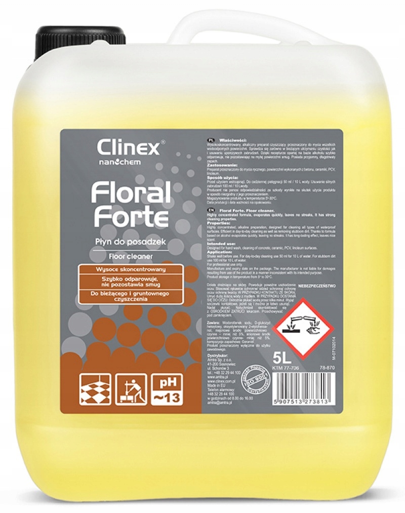 Tekutý přípravek na mytí podlah Clinex Floral 5 l
