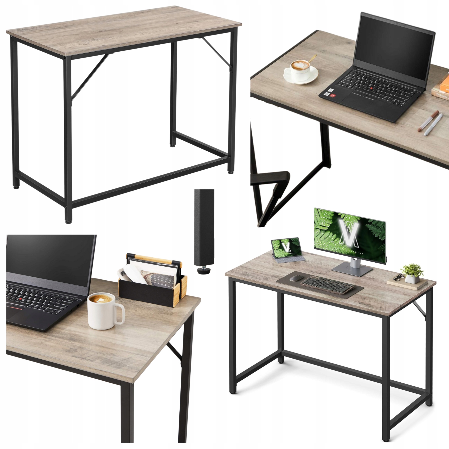 Počítačový stôl Malý pre deti Loft 100 cm Konzolový stolík pod notebook