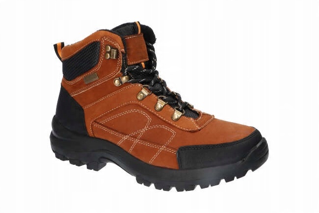 

American CY58 Trapery Buty Zimowe Skórzane Br 44