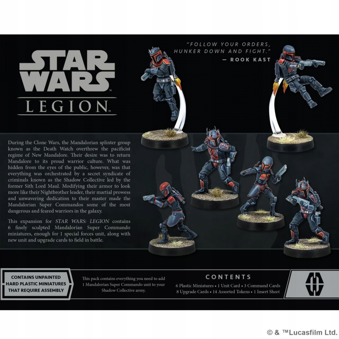 Star Wars Legion: Mandalorian Super Commandos Unit Nazwa Star Wars: Legion - Mandalorian Super Commandos Unit Expansion