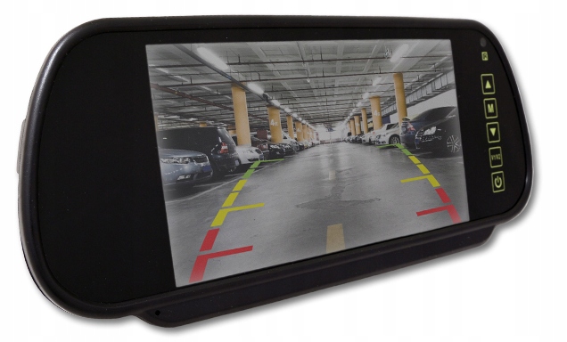 MONITOR 7 LUS KAMERA 180° W RAMCE REJESTRACYJNEJ Łączność przewodowa