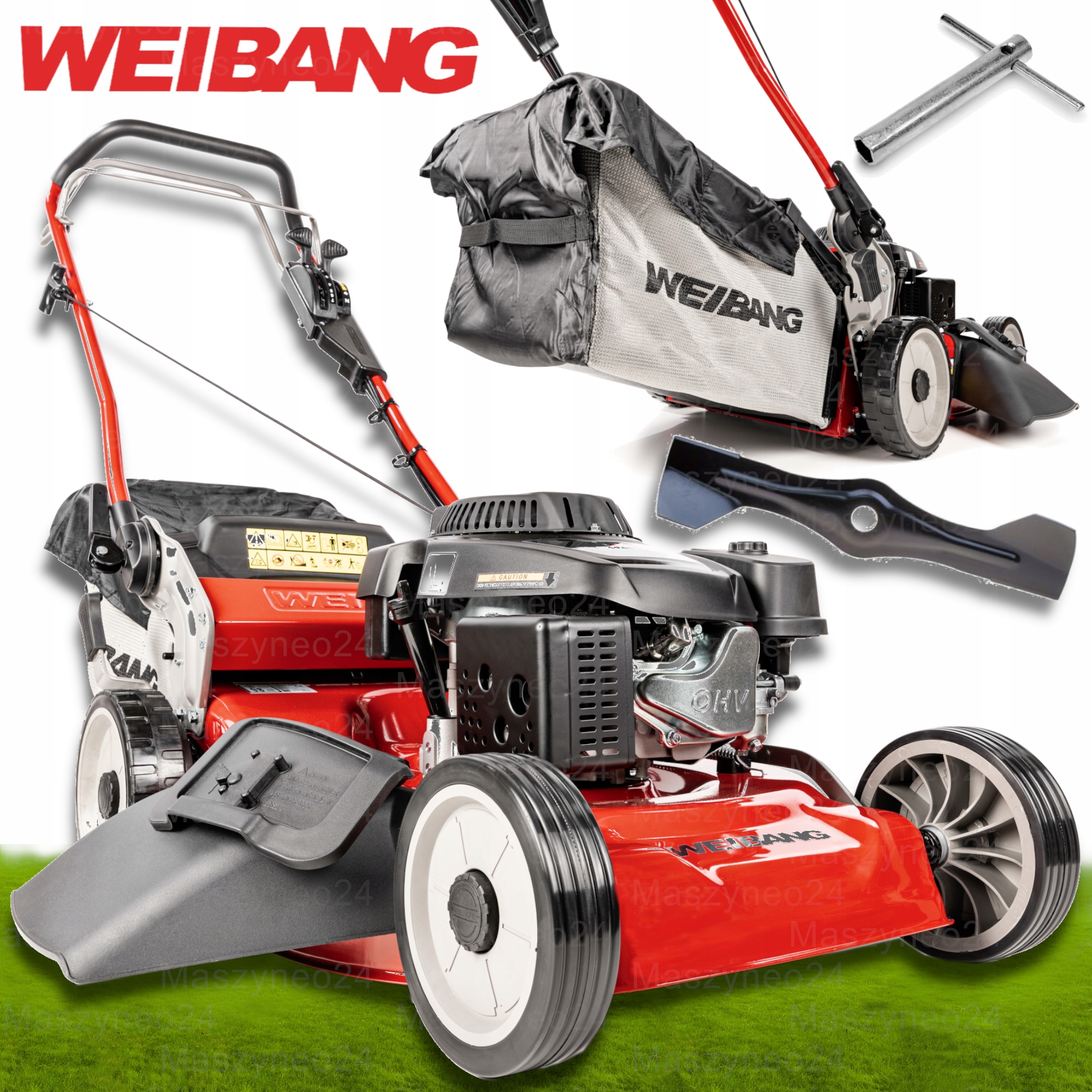 Kosiarka Spalinowa Weibang WB537SLC V 3W1 Napęded 7-stopniowy 53 cm WB537