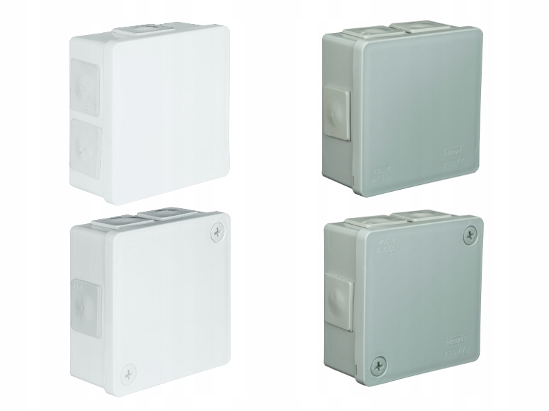 PUSZKA NATYNKOWA N/T 86x86x40 IP55 6WL 2WKR BIAŁA Szerokość 86 mm