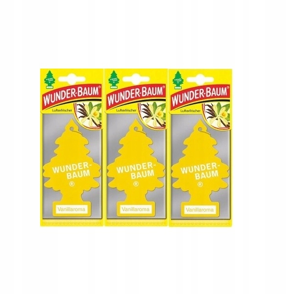 Zawieszki zapachowe Wunder-Baum wanilia 3 szt.