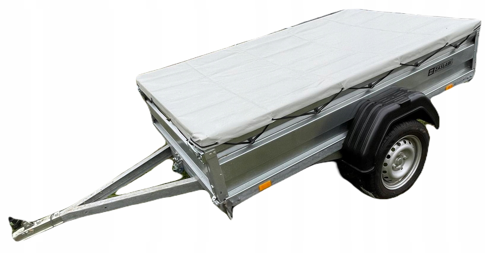 Plochá plachta pro přívěs Zasław 205, potah šedý