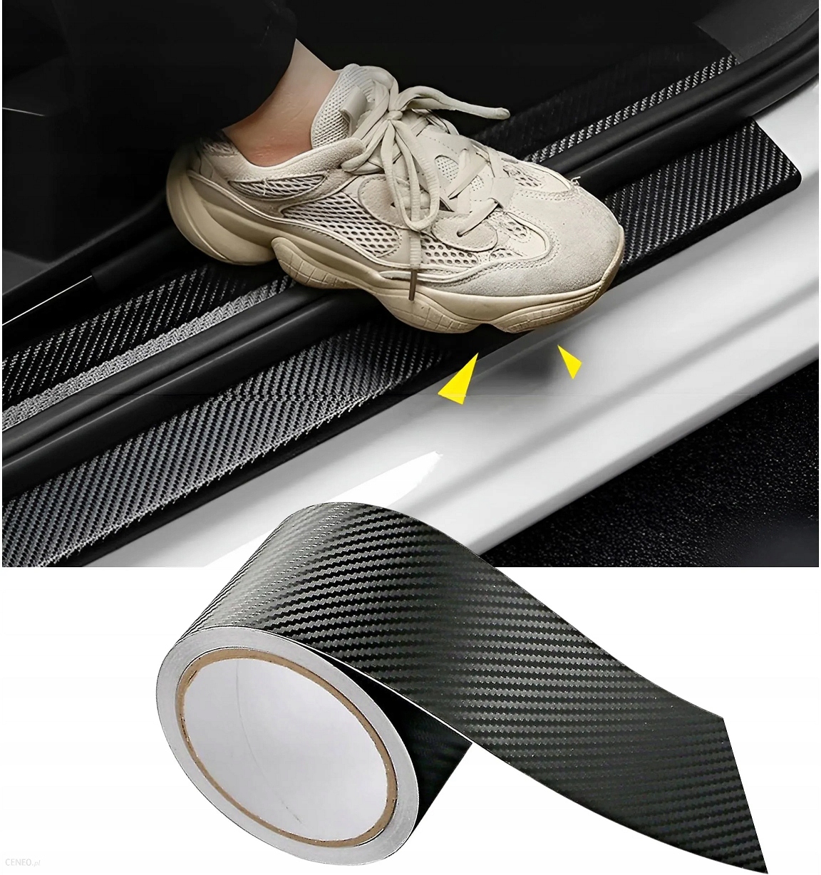 TAŚMA OCHRONNA NA PROGI DRZWI SAMOCHODU 70mm x 5M