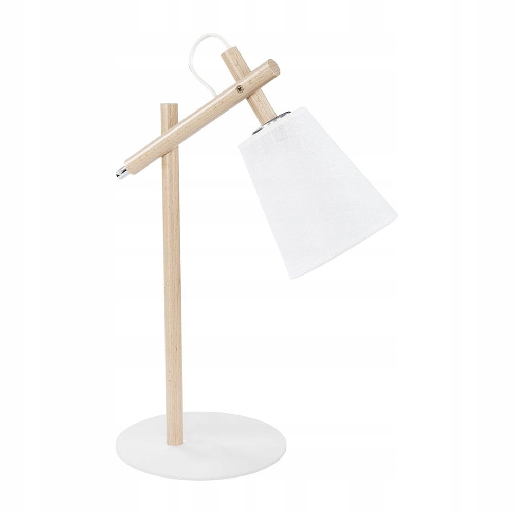 Tk Lighting Stolová Lampa 667 Vaio Biela Drevo