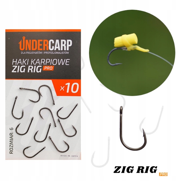 Undercarp Ostre Haki Karpiowe Zig Rig 6 Pro