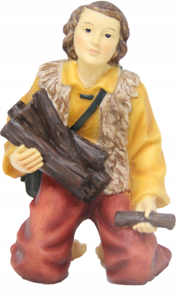 

Pasterz klęczący z drewnem- 7,1cm wys. do fig 11cm