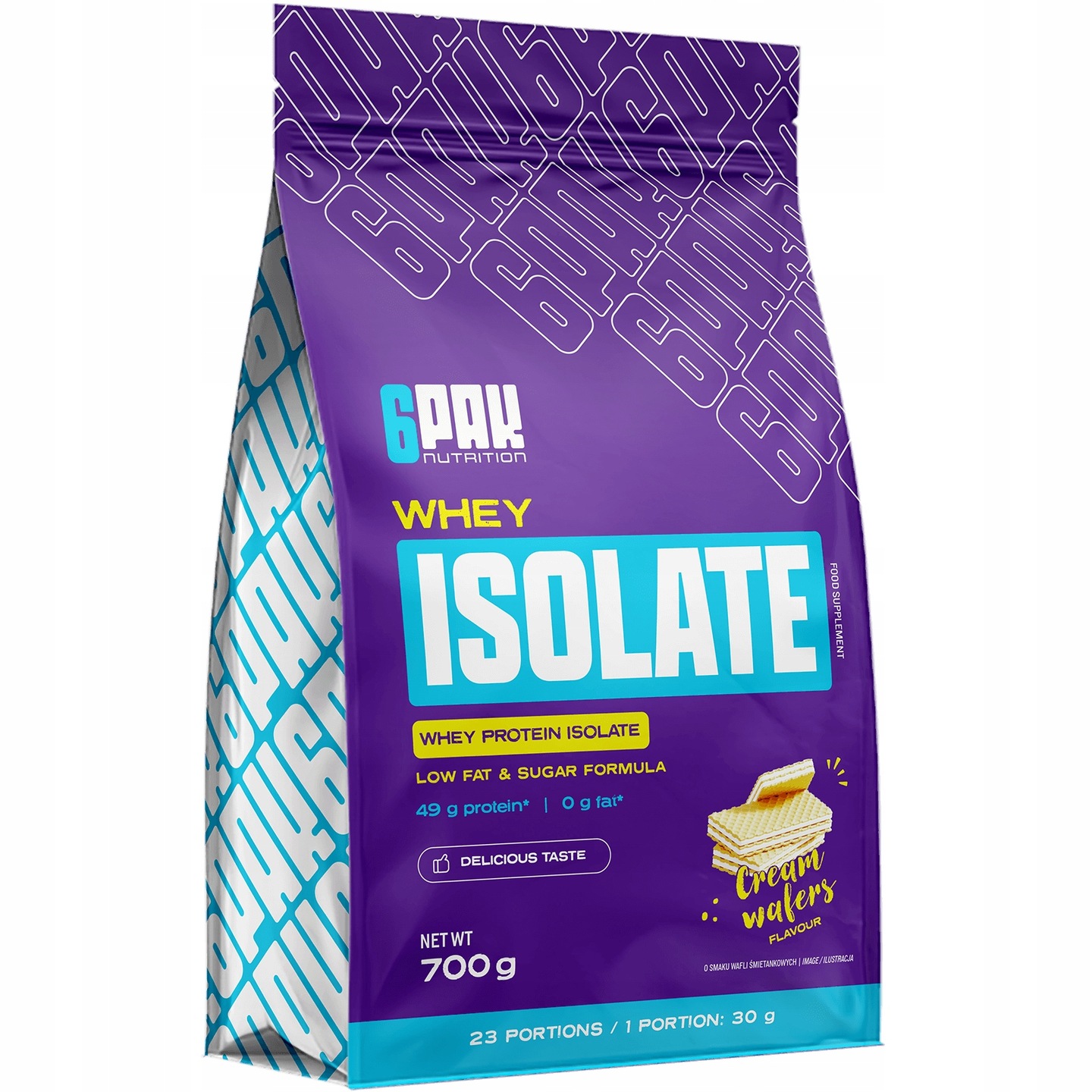 Balení 6 Kusů Whey Isolate 700 g Bílkoviny Wpi Protein Na Nárůst Svalové Hmoty