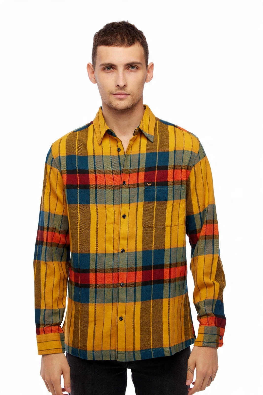 

Wrangler Ls 1 Pkt Shirt Spruce Yellow W5AE4CY11 L
