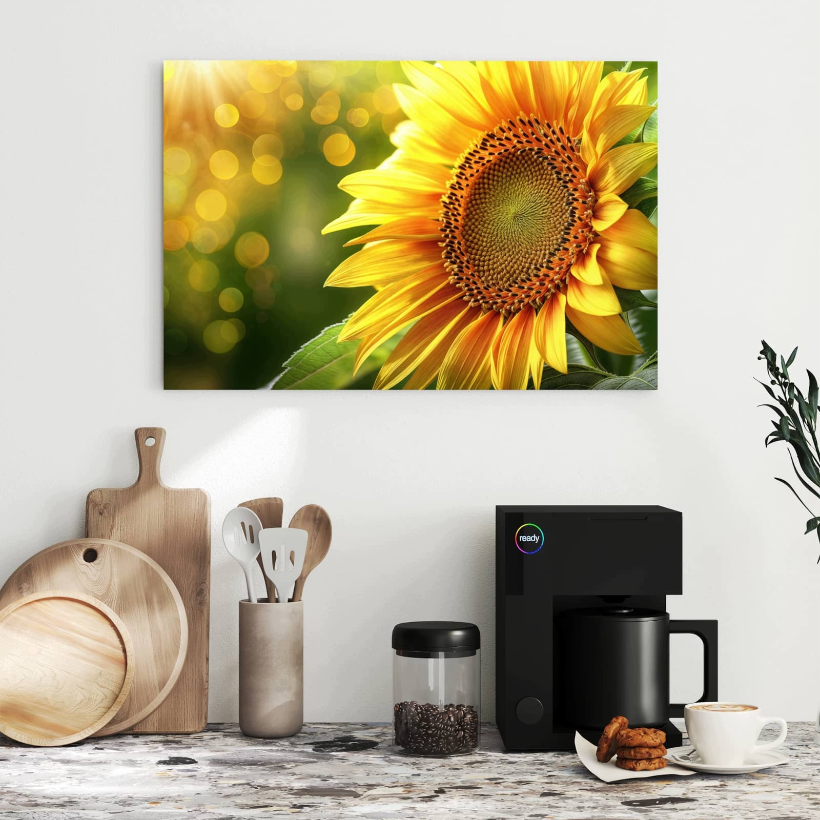 Magnetická tabule Slunečnice Květina 60 × 40 cm