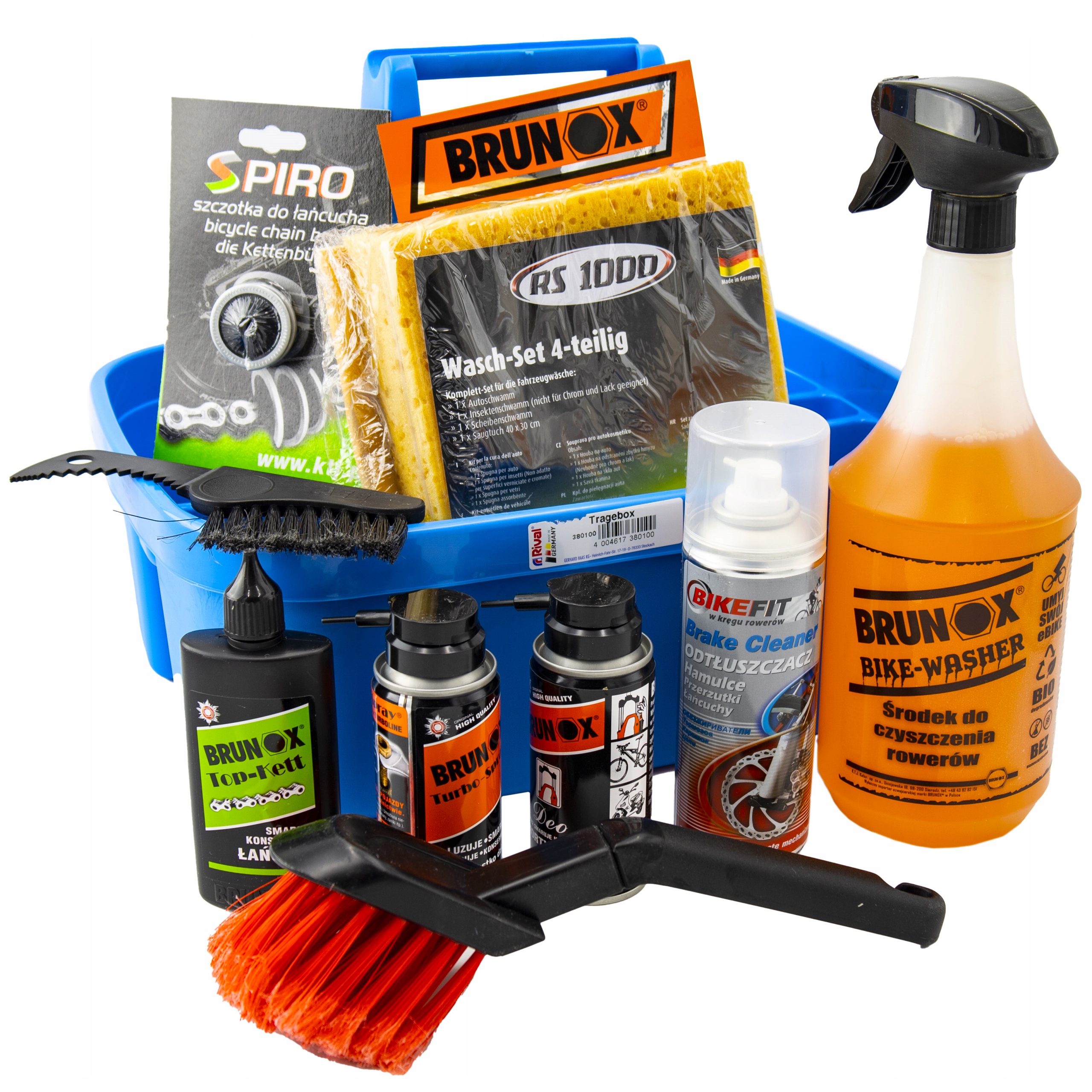 Kompletní Sada Brunox pro Mytí Údržby A Mazání kola 13v1