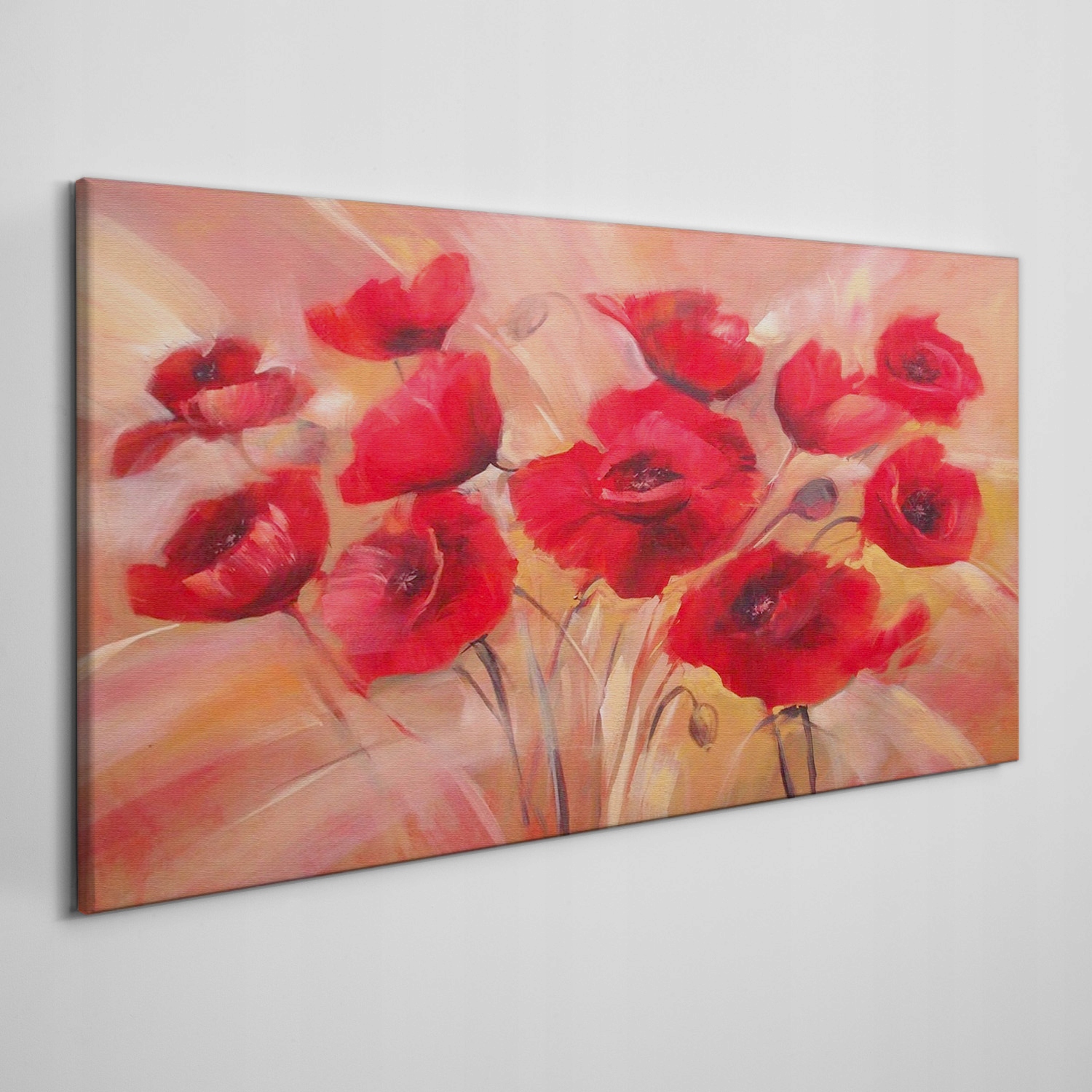 

Obraz na płótnie Kwiaty maki czerwony 120x60 cm