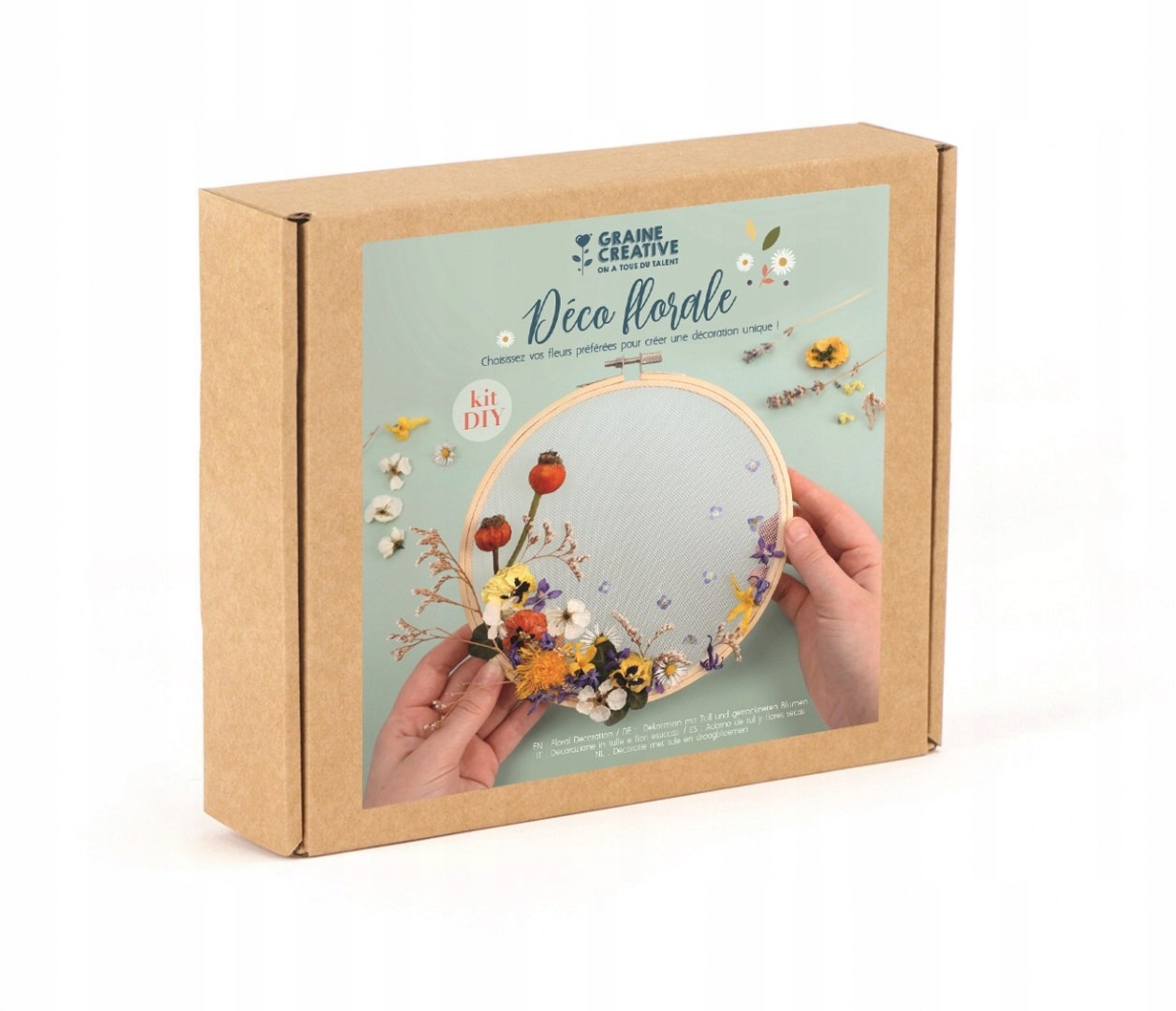 Sada na ozdobení tylu květinami