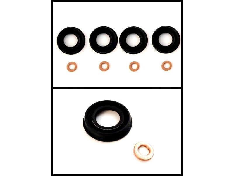 KOMPLET USZCZELEK 4 USZCZELKI WTRYSKIWAC