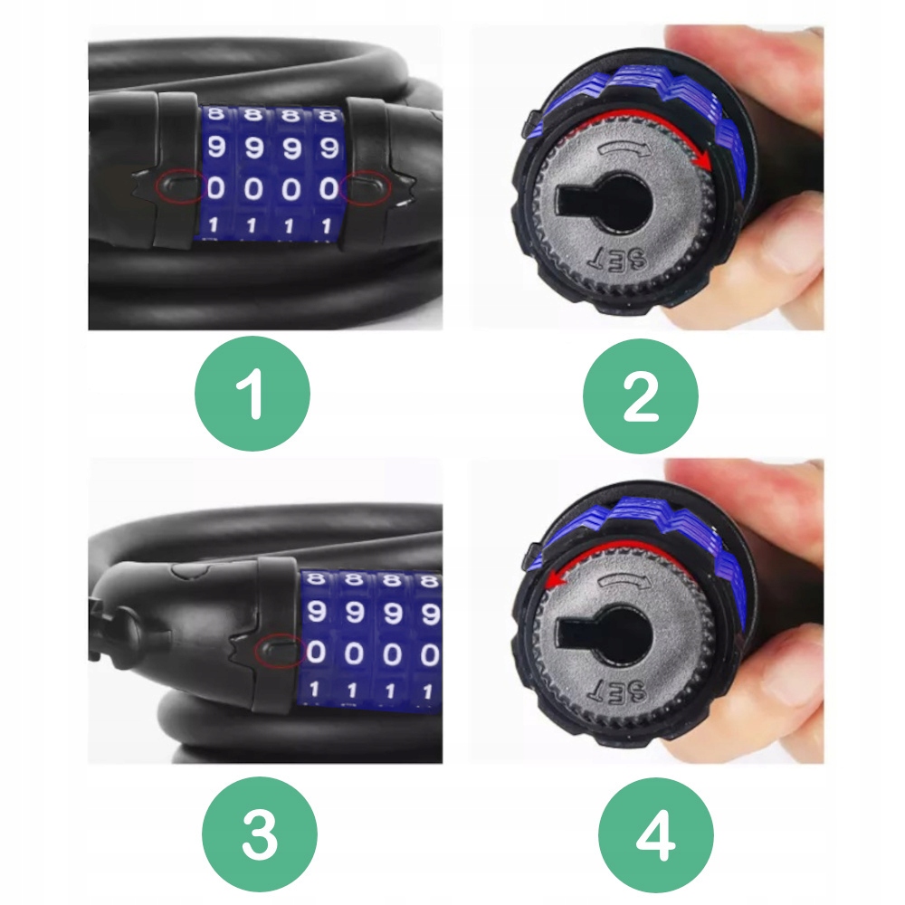 BLOKADA ROWEROWA NA ROWER MOTOR ZAPIĘCIE KOD LINKA Model BLOKADA ROWEROWA NA KOD