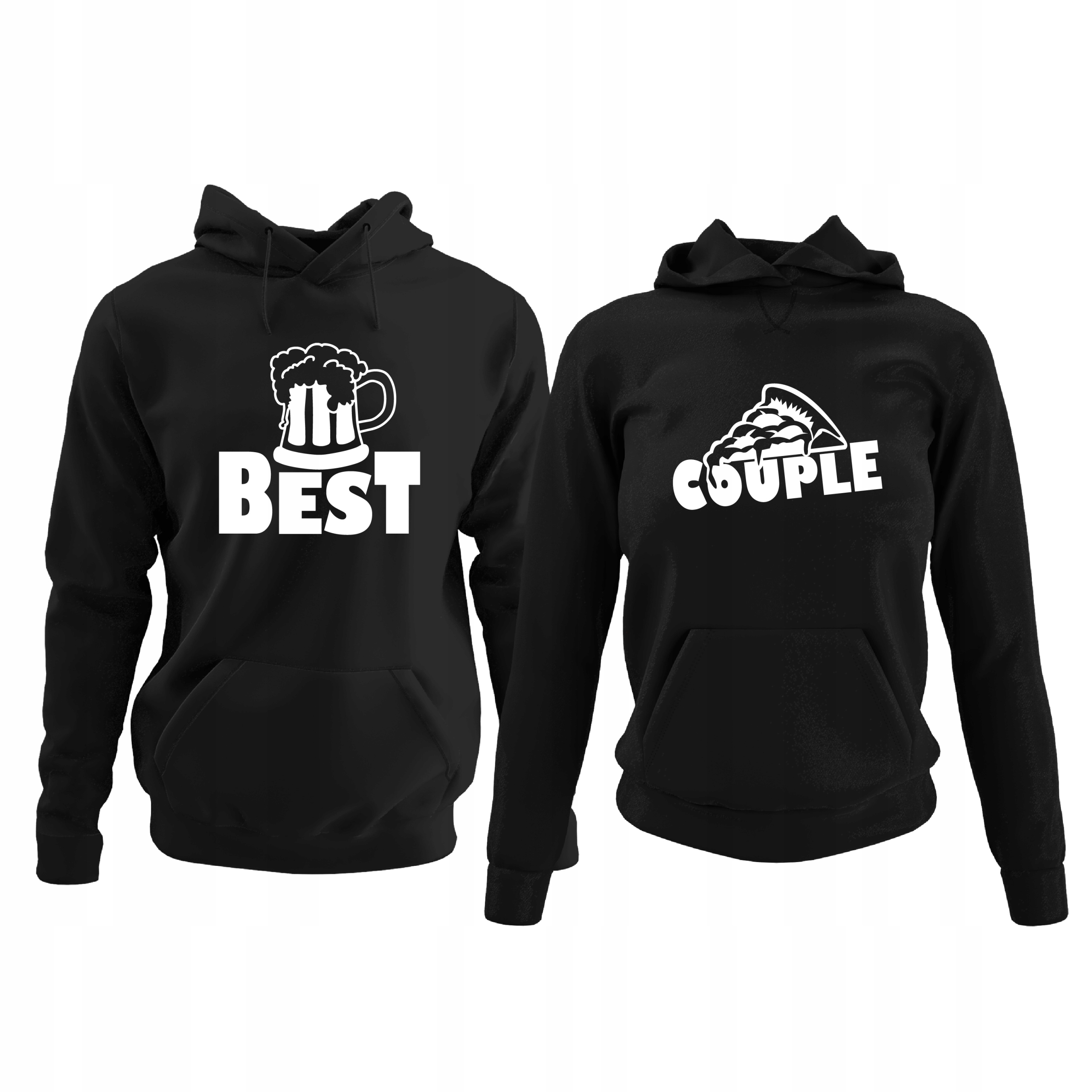 Zestaw Bluz Best Couples Piwo Pizza Walentynki