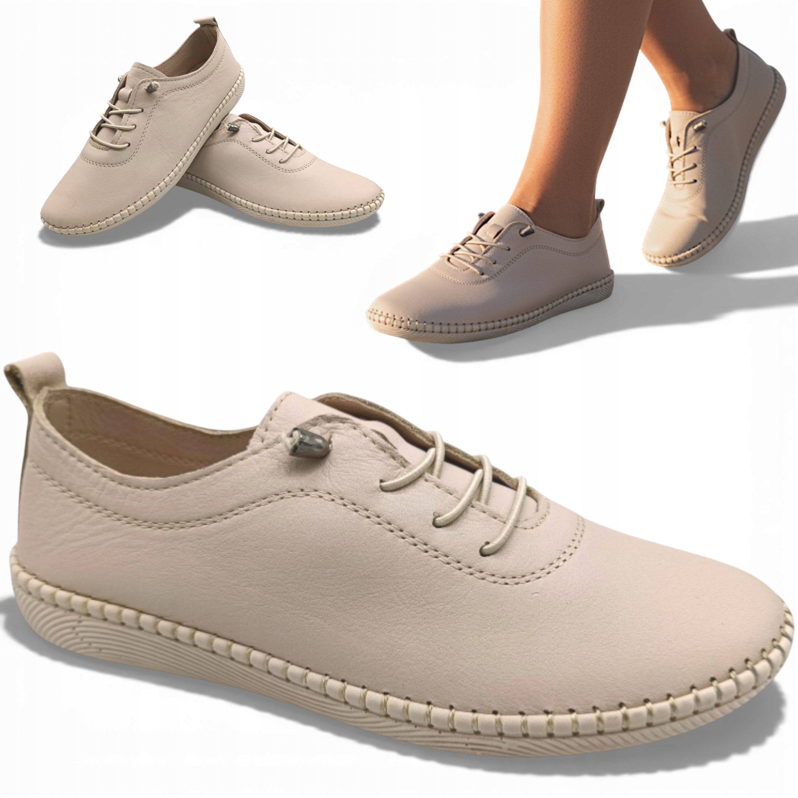 38 T.Sokolski Dámské tenisky Přírodní Kůže Boty S Plochou Podrážkou Sportovní léto