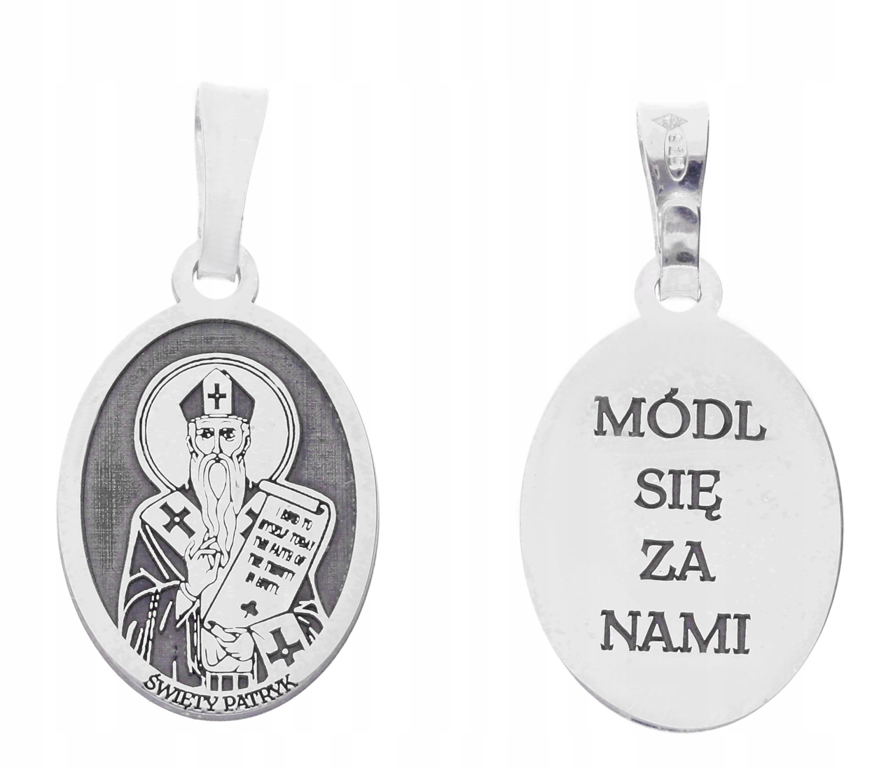 Srebrny medalik Ag 925 Św. Patryk MDC053