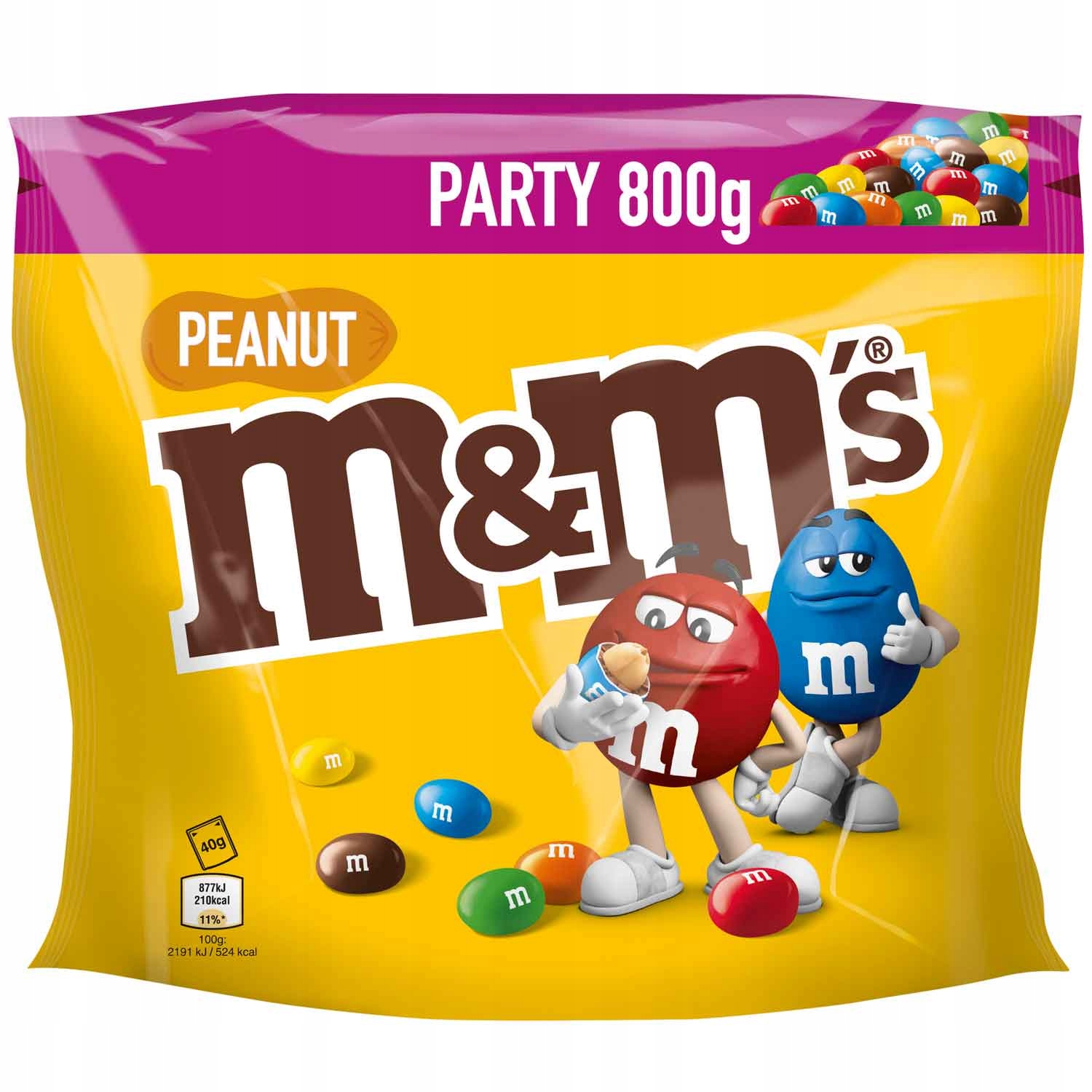 Levně Arašidy V Čokoládě Dražé S Ořechy M&M's Party Pack 800 g