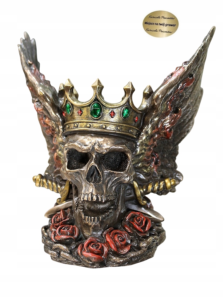 Lebka S Křídly Král Stínů Dárek Pro Sběratele Fantasy Hororu