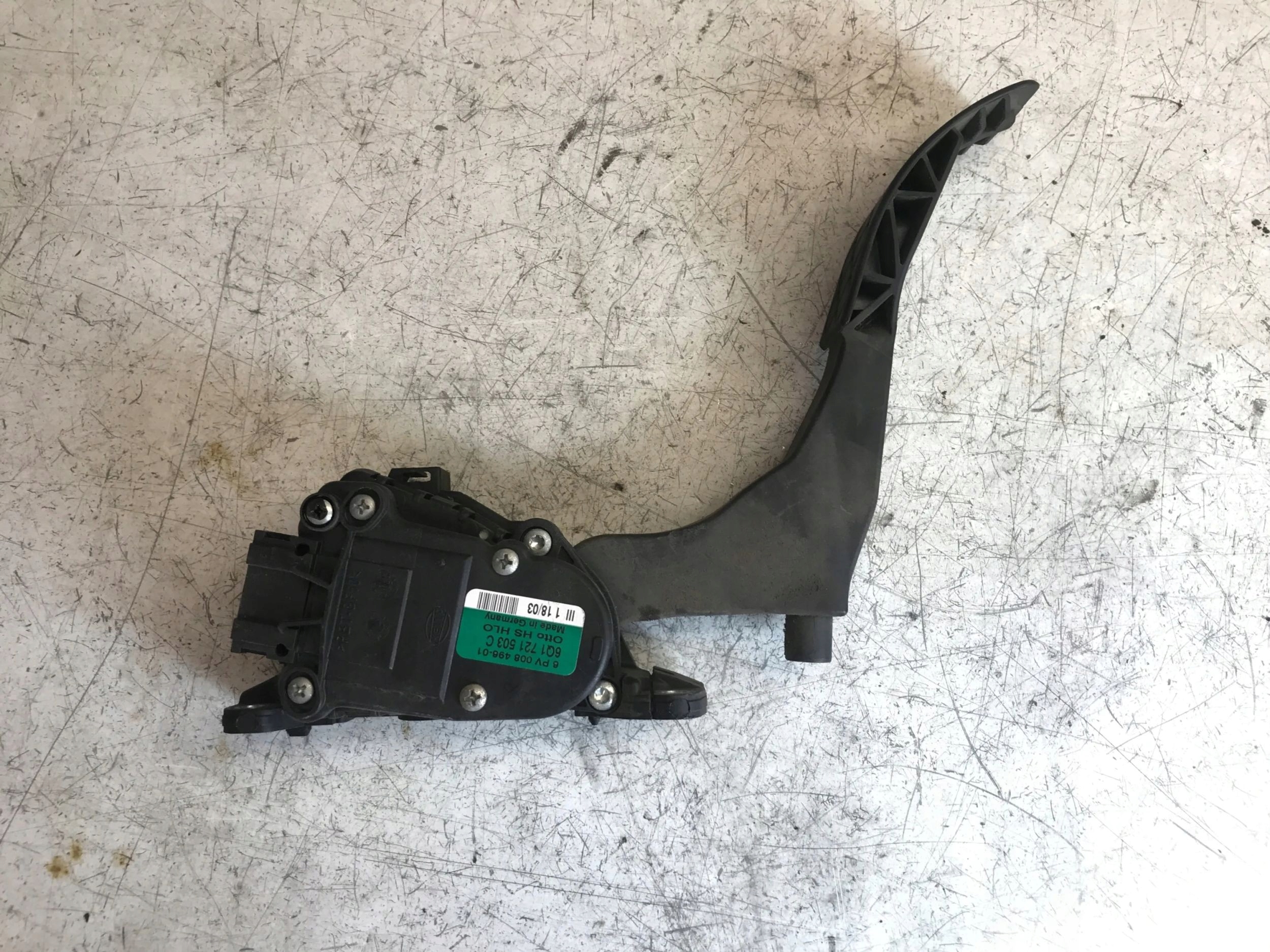 accelerator pedal potentiometer VW POLO IV 6Q1721503C
