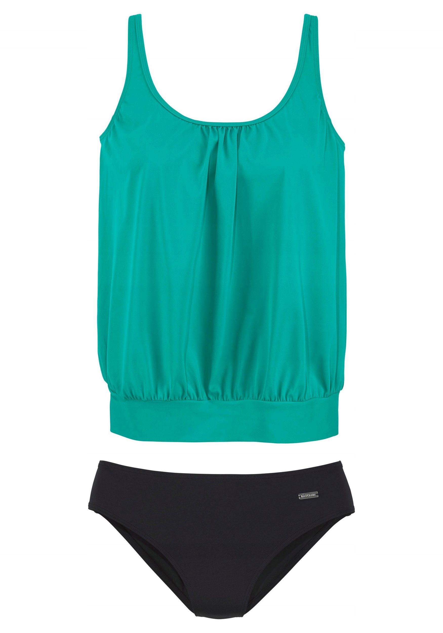 Lascana komplet tankini zeleno černý 48/50