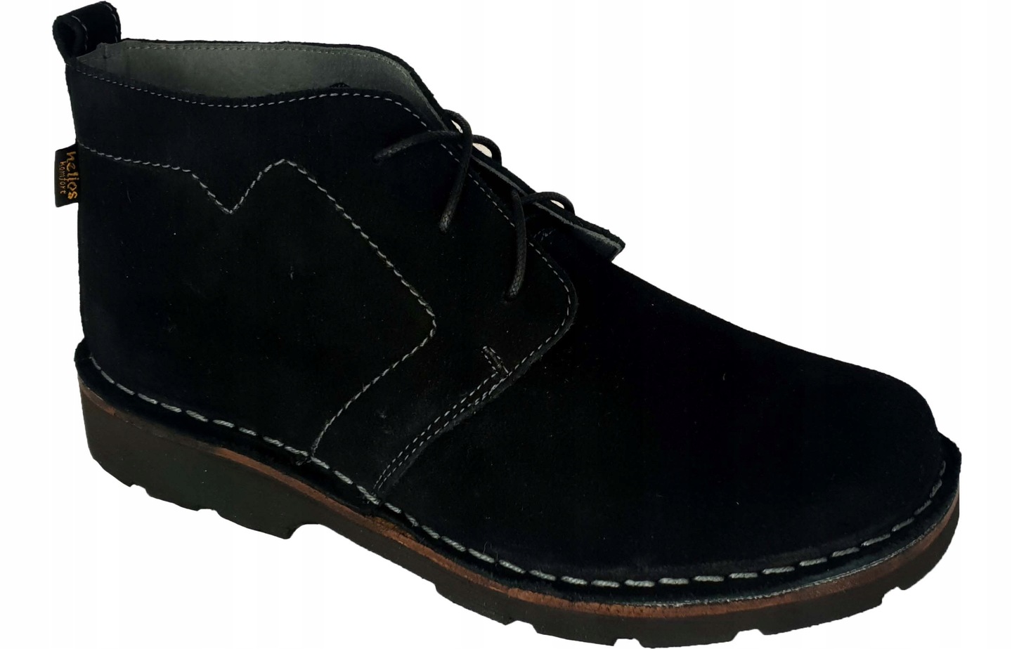 Helios kožené Kotníkové Boty Helios 821, sametové, vel. 43