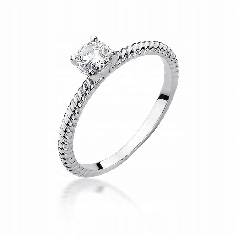 

Klasyczny Pierścionek 585 Brylant 0.30 ct + Grawer