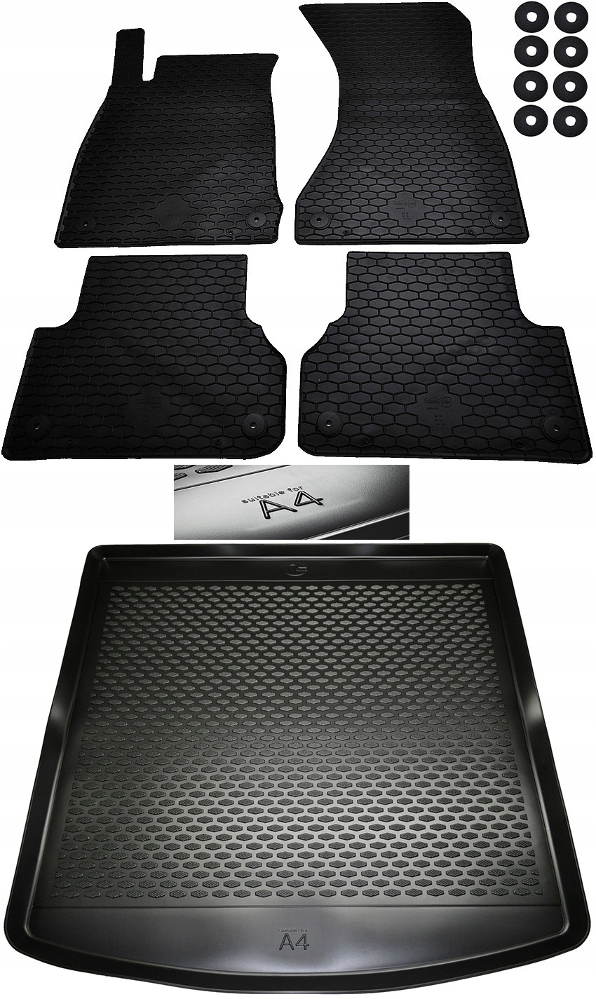 

Dywaniki gumowe Audi A4 B9 Kombi mata bagażnika
