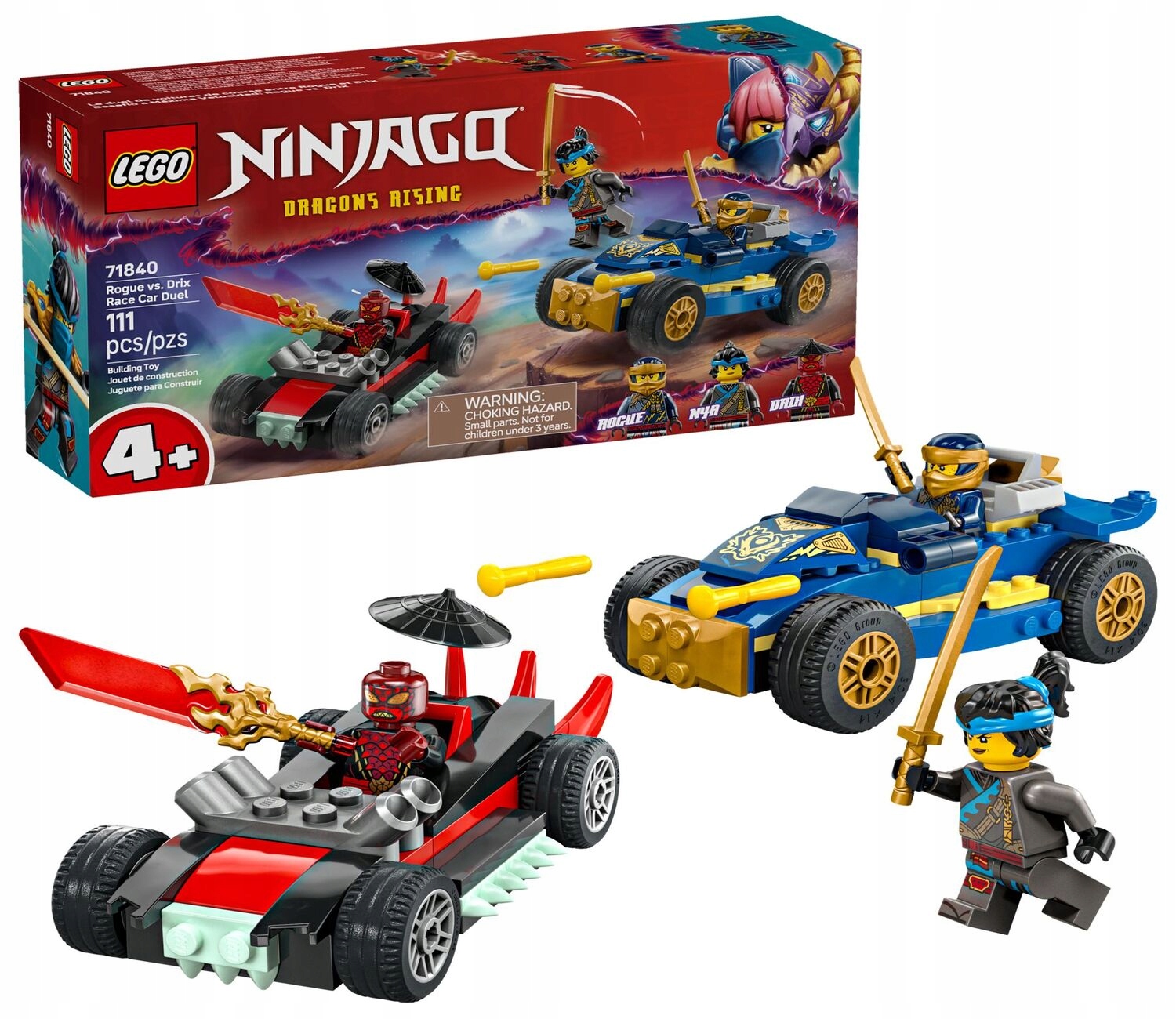 Lego 71840 Ninjago Závodní souboj Rogue versus Drix