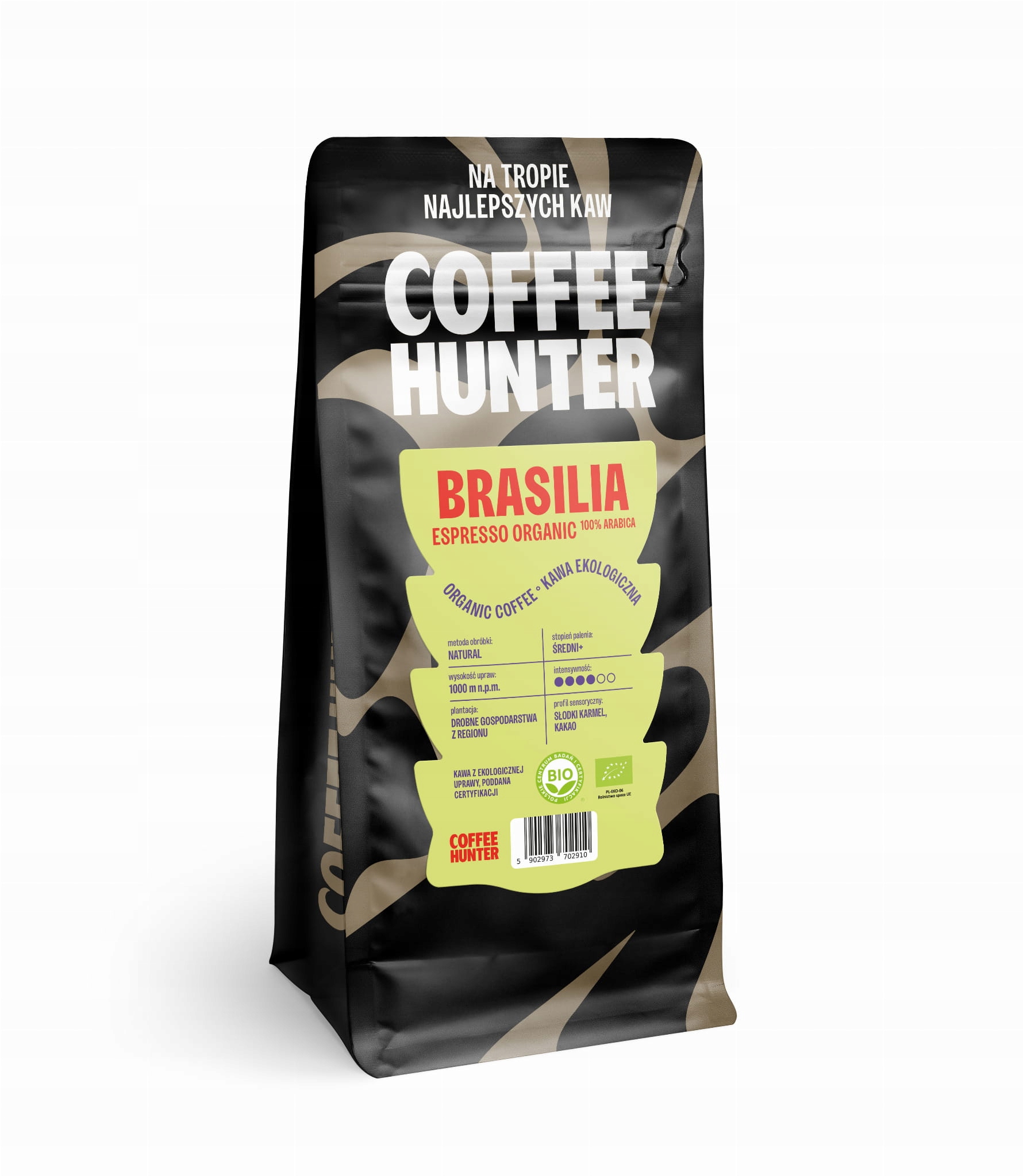 Kawa Organiczna Brasilia Colibri Espresso Kawa Ziarnista 1000 g